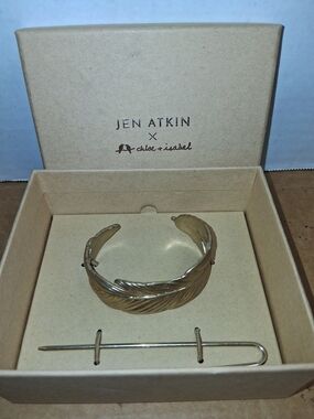 Feather Bun Cuff Gold Plated by Jen Atkin x Chloe + Isabel